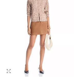 AQUA Suede Mini Skirt